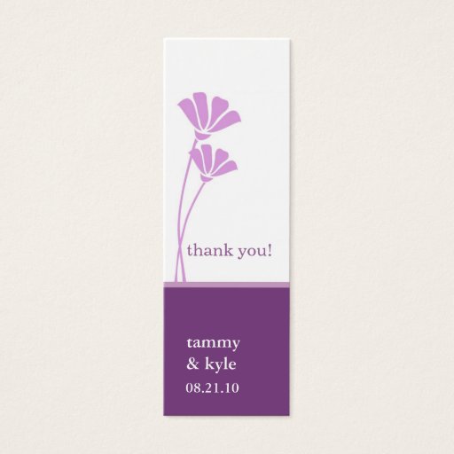 Customizable Lavender Flowers Gift Tags Business Card Templates