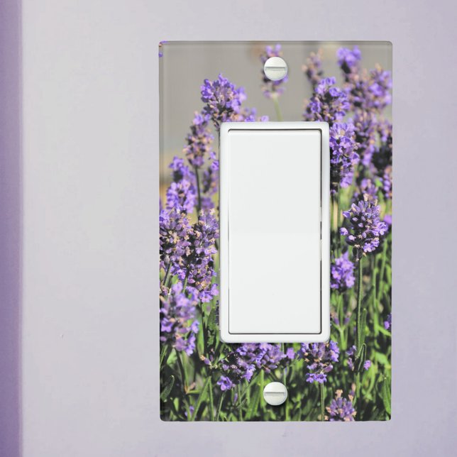 Lavender Flowers Herbal Botanical Photographic Light Switch Cover (Creator Uploaded)