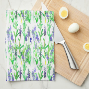 Lavender Flowers Herbs Purple Medicinal Plants   Kitchen Towel