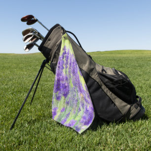 Lavender Flowers Impressionist Watercolor Golf Towel