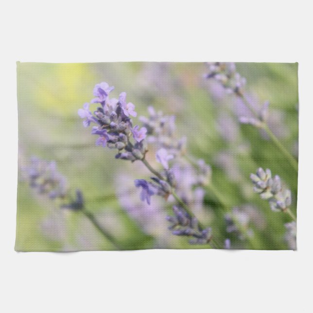 Lavender Flowers. Kitchen Towel (Horizontal)