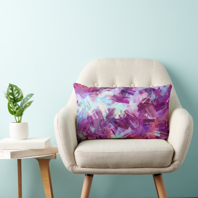 LAVENDER FLOWERS LUMBAR PILLOW (Chair)
