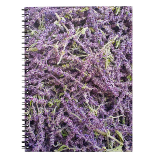 Lavender flowers pattern notebook (Front)