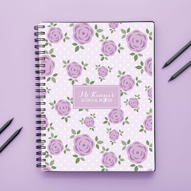 Lavender Flowers Personalized Notebook (Creator Uploaded)