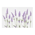 Lavender Flowers  Placemat at Zazzle