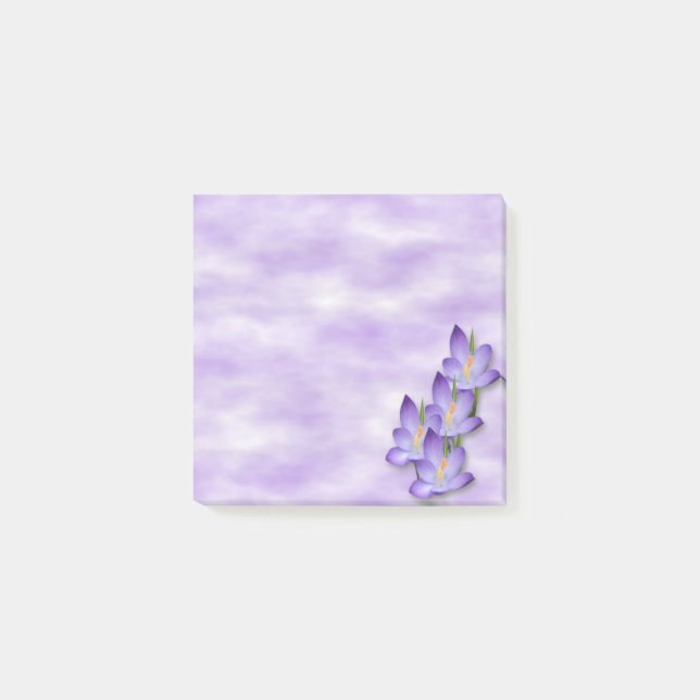 Lavender Flowers Post-it Notes (Front)