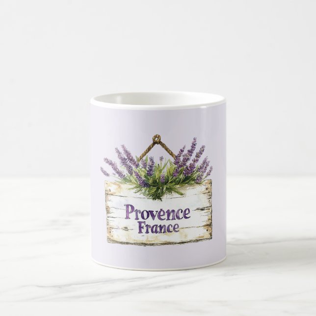 Lavender Flowers Provence, France Coffee Mug (Center)