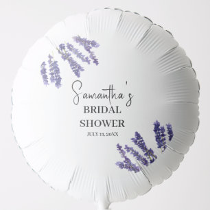 Lavender flowers Purple Watercolor Bridal Shower Balloon