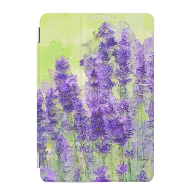 Lavender Flowers Purple Watercolor Floral iPad Mini Cover (Front)