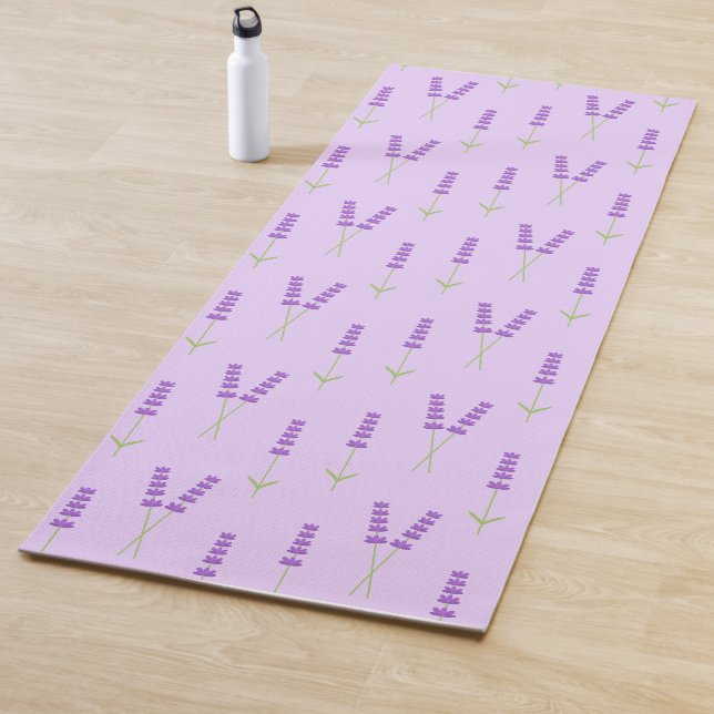 Lavender flowers purple Yoga Mat (In Situ)