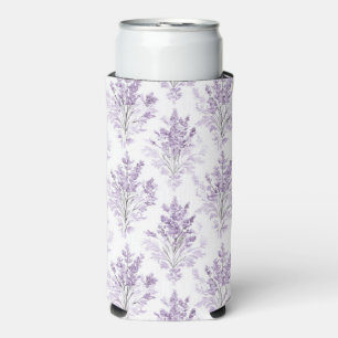 Lavender Flowers Seltzer Can Cooler