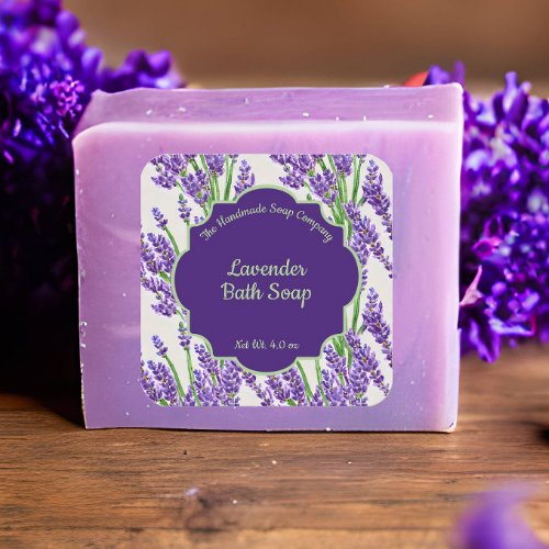Lavender Flowers Soap and Cosmetics Label _ 3