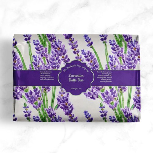 Lavender Flowers Soap Wrap