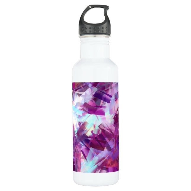 LAVENDER FLOWERS STAINLESS STEEL WATER BOTTLE (Front)