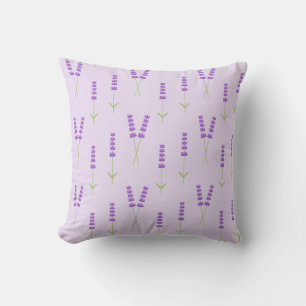 Lavender flowers Throw Pillow