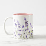 Lavender Flowers  Two-Tone Coffee Mug<br><div class="desc">Mug featuring lavender flowers.</div>