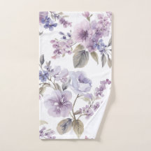 Lavender Flowers Watercolor Purple Botanical