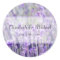 Lavender Flowers Wedding Favor Label