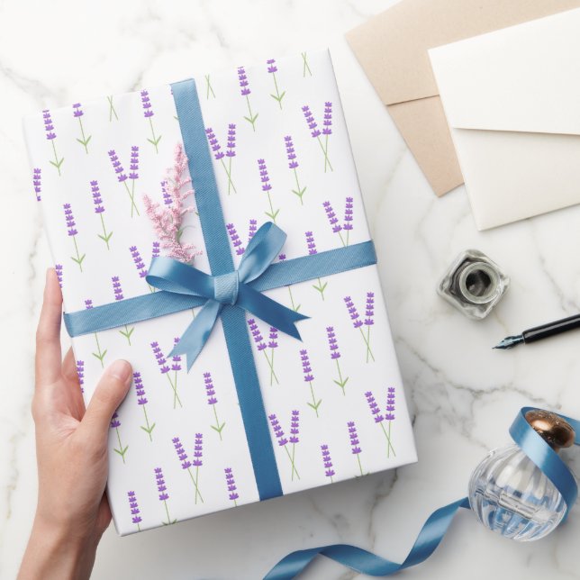 Lavender flowers wrapping paper (Gifting)