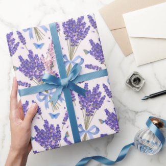 Lavender Flowers  Wrapping Paper