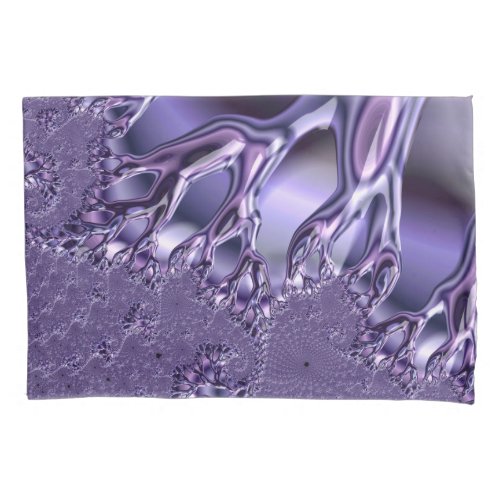  Lavender Fractal Design Pattern  Icy Fingers  Pillow Case