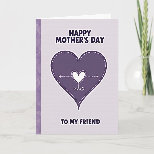 Lavender Friend Mothers Day Card (Front)