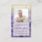 Lavender Funeral Prayer Cards | In Loving Memory