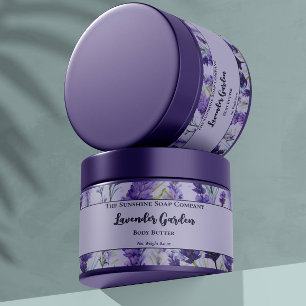 Lavender Garden Cosmetics Body Butter Jar Label