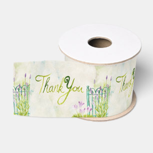 Lavender Garden Thank You Ribbon