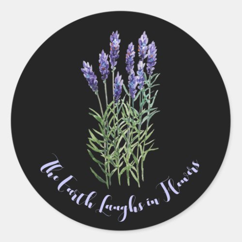 Lavender gardening  classic round sticker