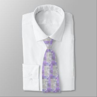 "Lavender" Geometric Art  Tie