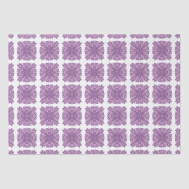 Lavender Geometric Gift Bag Tissue Paper (Front)