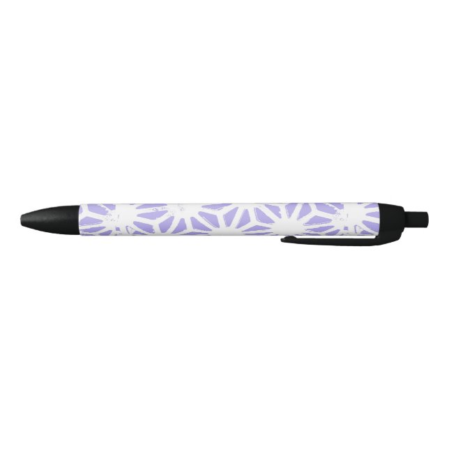 Lavender geometric pattern pen (Bottom)