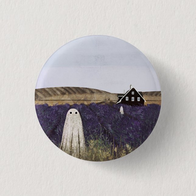 Lavender Ghost Button (Front)