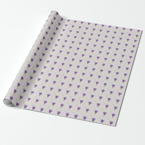 Lavender Gift Wrap Roll