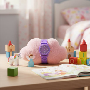Lavender Girls Personalized Kids Watch