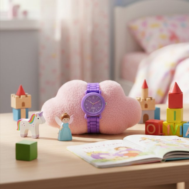 Lavender Girls Personalized Kids Watch  (Creator Uploaded)