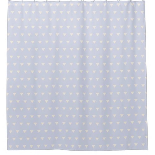 Lavender Girly Modern Geometric Triangles Pattern Shower Curtain