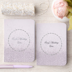 Lavender Glitter and Silver Foil Pocket Notebook 