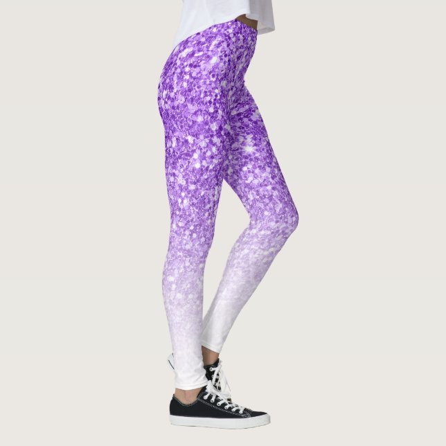 Lavender Glitter Leggings (Right)