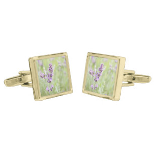 Lavender Gold Cufflinks