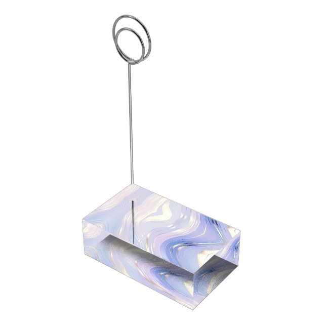 Lavender Gold Glam Wedding  Place Card Holder (Corner)