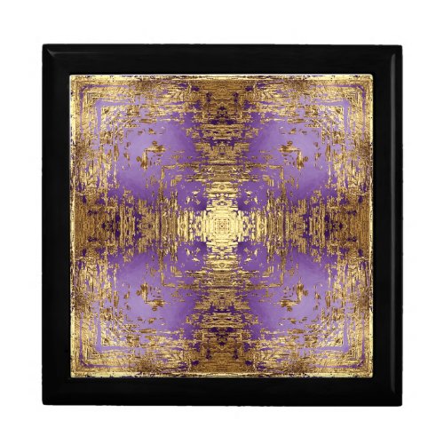 Lavender Gold Metallic Kaleidoscope Gift Box