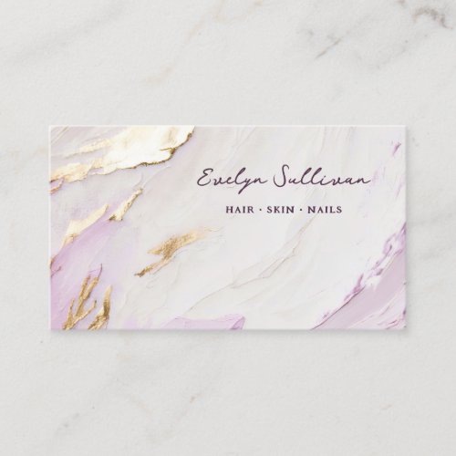 lavender gold paint business card