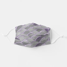 Lavender & Gray Face Mask