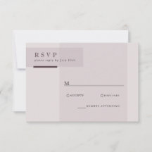 Lavender Gray Neutral Minimalist Wedding