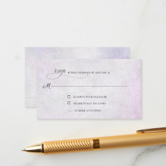 Lavender Gray RSVP Enclosure Card