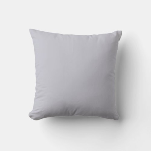 Lavender Gray Solid Color Throw Pillow