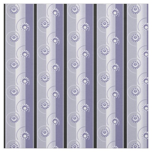 Lavender Gray Stripes Fabric