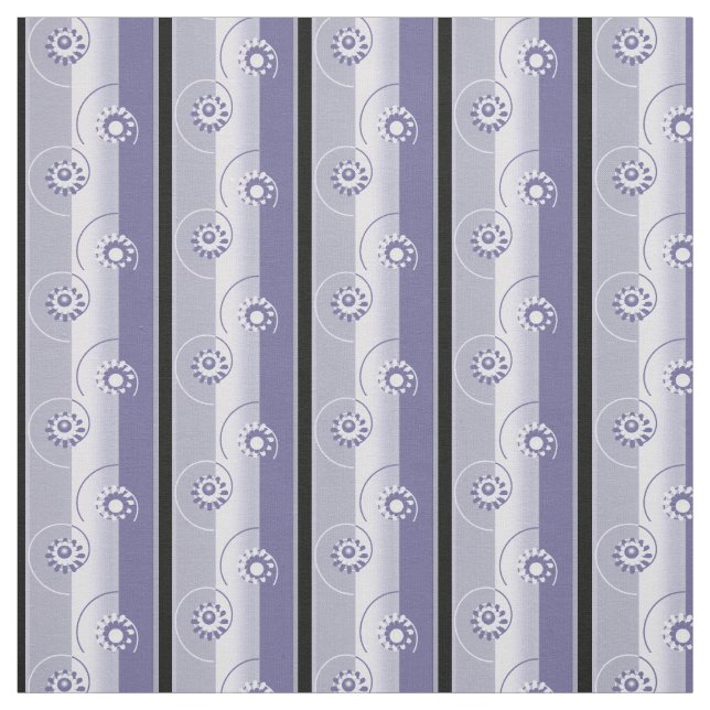 Lavender Gray Stripes Fabric (Swatch)